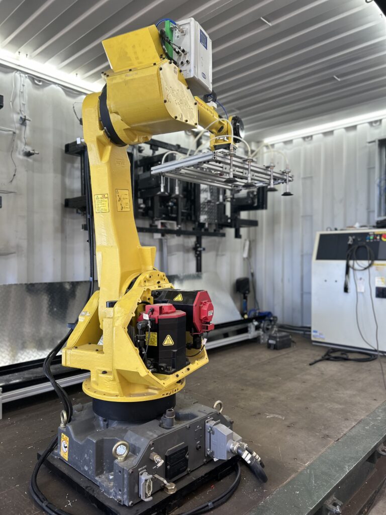 Sunset Renewable Asset Management Inc. mobile solar recycling unit.