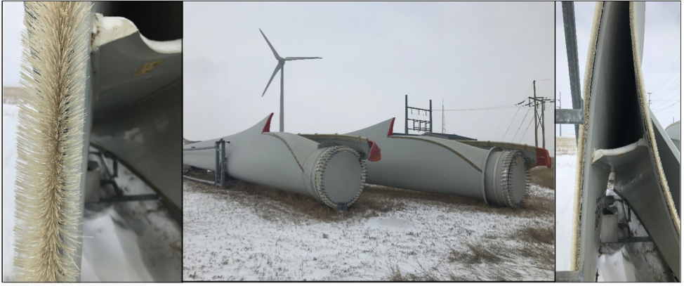 Decommissioned wind turbine.